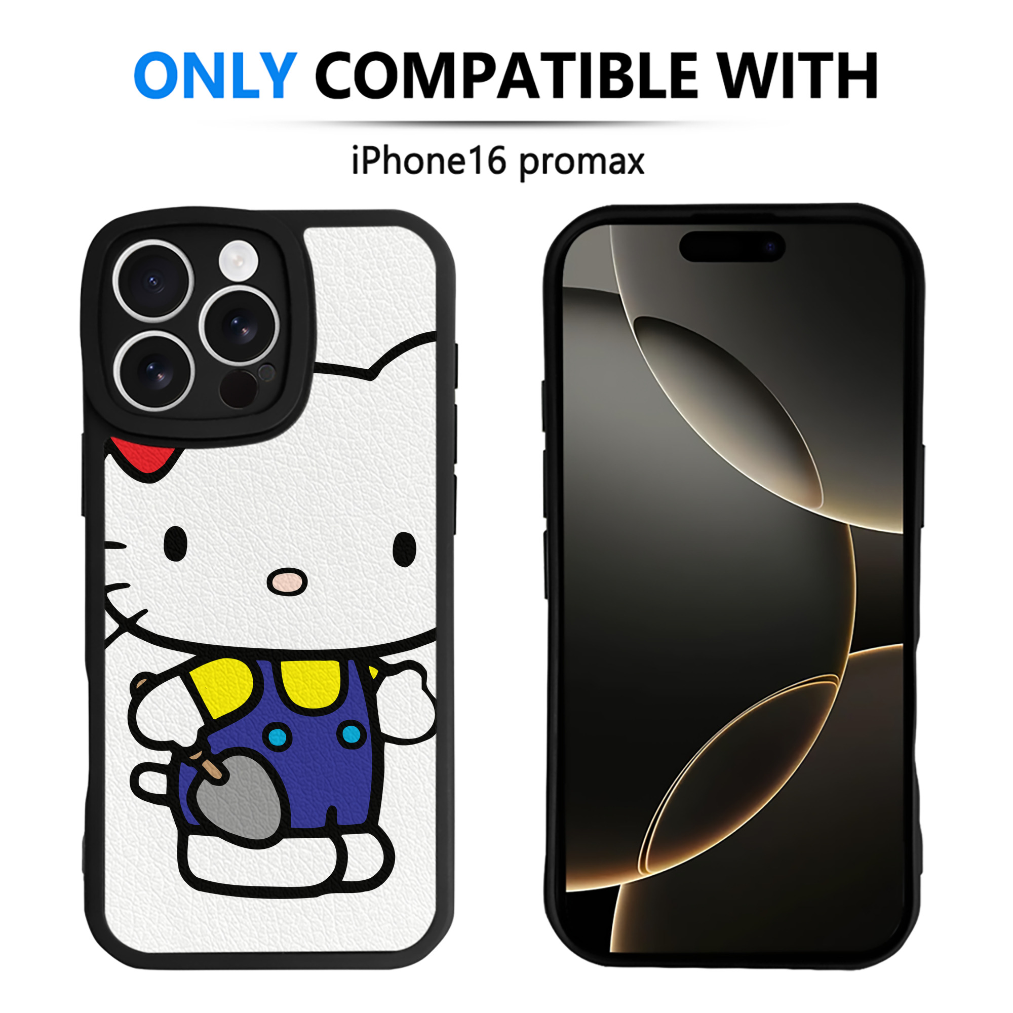 （画像用） Hello Kitty ハローキティ 【iPhone 16シリーズ対応】シリコンスマホケース（レザー調） 材質：シリコン